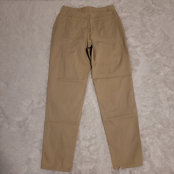 Vintage Talbots Khaki Straight Leg Jeans/Work Pants/Career Pants Size 12 - Picture 8 of 14